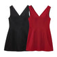 TRAFZA Summer Women V-Neck Sleeveless Backless Decorate Zipper Mini Dress Fashion Woman Sexy Dresses Street Style Party Dress
