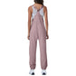 Women'S Jumpsuits Summer Fashion Casual Loose Wide Leg Jumpsuits Solid Color Insert Pockets Retro Button Strap Jumpsuits