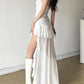 2025 Y2k Aesthetic Irregular Ruffled Dress Sexy Backless Harajuku Pleated Dresses Streetwear Sleeveless Bodycon Vestido De Mujer