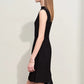 Amii Minimalism 2024 Summer New Sleeveless Small Black Dress Short Slim Half-high Neck Fashion Female Dresses for Women 12452052