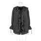 Tuularose New Casual Shorts Two-piece Set Women's Ruffled Loose Tie Top Simple Shorts Set Office Lady Summer Female Shorts Set