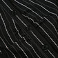 CIBBAR Black Striped Print Blouse Vintage 2000s Button Up Puff Short Sleeve Crop Top Women Korean Fashion T Shirt Streetwear y2k