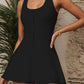 Yoga skirt anti-slip sports dress outdoor one-piece zip tennis skirt running fitness badminton dresses