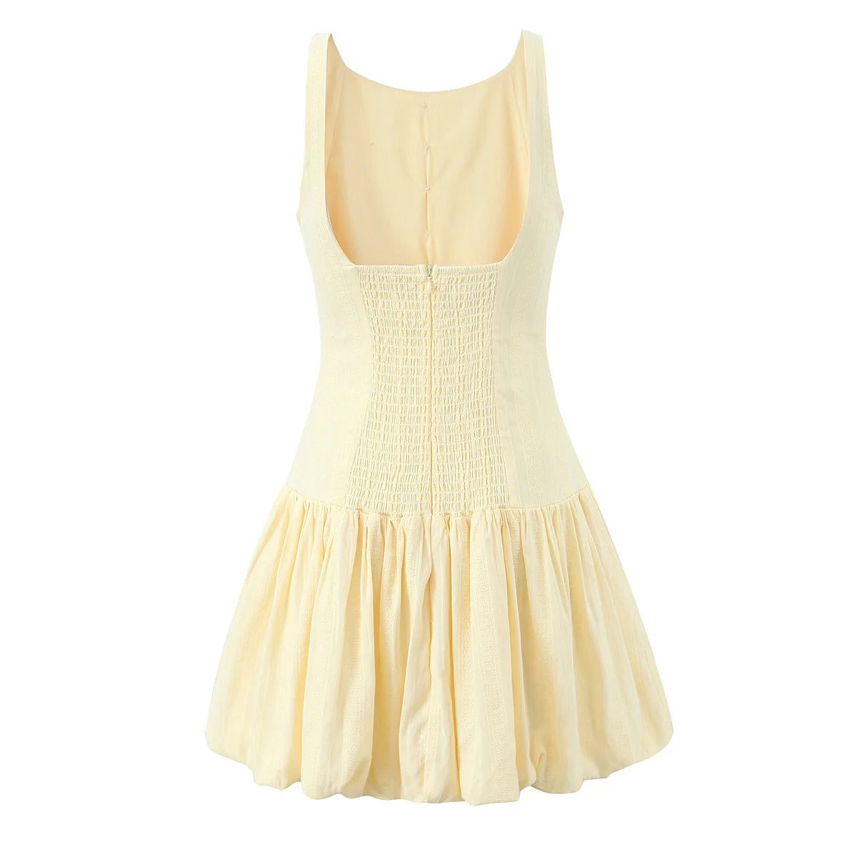 French retro pure lust high-end dress for women spring and summer new single-breasted sleeveless backless slim dress