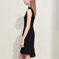 Amii Minimalism 2024 Summer New Sleeveless Small Black Dress Short Slim Half-high Neck Fashion Female Dresses for Women 12452052