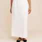 Bornladies Cotton Linen Vest Half Skirt 2-Piece Set  Women's Summer New INS Chic Short Vest Casual Set Split Long Skirt Suits