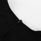 Jastie 2023 Autumn New Women's Dress Round Neck Long Bell Sleeve Ruffle Dresses Women's Temperament Design Short Black Dress
