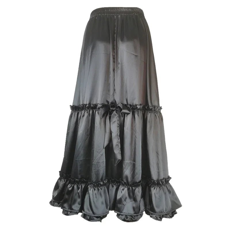 Elegant Pink Satin Women Prom Skirt Spaghetti Strap Sweetheart A-Line Tea Length Fancy Lace High Quality Female Party Gowns