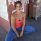 TARUXY Knitted Hollow Tanks Top Female Sexy Backless Lace Up Solid Sweater Vest Slim Halter Short Tops Casual 2025 Summer New