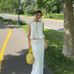 Women's Ruffled Lace Up Suit Blouse Long Skirt High Street Suit Solid Color Skirt 2 Piece High Street Suit 2024 New Suit