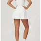 Yoga skirt anti-slip sports dress outdoor one-piece zip tennis skirt running fitness badminton dresses