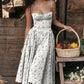 Women's French Style Long Dress with Solid/Floral/Checkered Multi Color Options Knee-Length Dress 2025 New Arrival