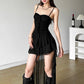 2025 Y2k Aesthetic Irregular Ruffled Dress Sexy Backless Harajuku Pleated Dresses Streetwear Sleeveless Bodycon Vestido De Mujer