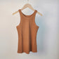 （High  Quality）2025 Women Tops Racer Vest Women Solid Color All-match Elastic Cotton Espera Base Vest LUXURY Nordic Style Casual