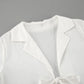 TARUXY Fashion White Cotton Linen Hollow Out Lace Up Top And Short Pants Suit Women's Loose Top Casual Splice Sets Lady Summer