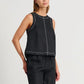 Wolfeel Cotton Linen Vest  Wide Leg Long Pants Set Women's Pants Sleeveless Top Casual Suit 2025 Spring Summer New Pant Sets