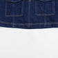 TRAFZA Summer Women Suits Denim Blue Turn-Down Collar Short Sleeves Pocket Decoration Shirts+Mid Waist Asymmetrical Shorts