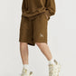 INFLATION Spring Oversized Tracksuit Sportswear Unisex Pique Fabric Embroidery Long Sleeve Tees and Shorts Set