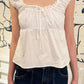 2024 New White Lace Tied Square Neck Summer T-shirts Chic Elegant Short Sleeve Tee Cotton Y2K Street Casual Bow Tie-up Top Women
