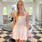 Trendix Ruffle Mini Dress Femme Sexy Backless Patchwork Sleeveless Slim A-Line Dress Vacation Casual Beach Party Elegant Dresses