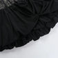 Talenza Black Lace Strapless Dress Women's Sexy Sleeveless Pleated A-Line High Waist Dress Backless Off Shoulder Y2k Party Dress