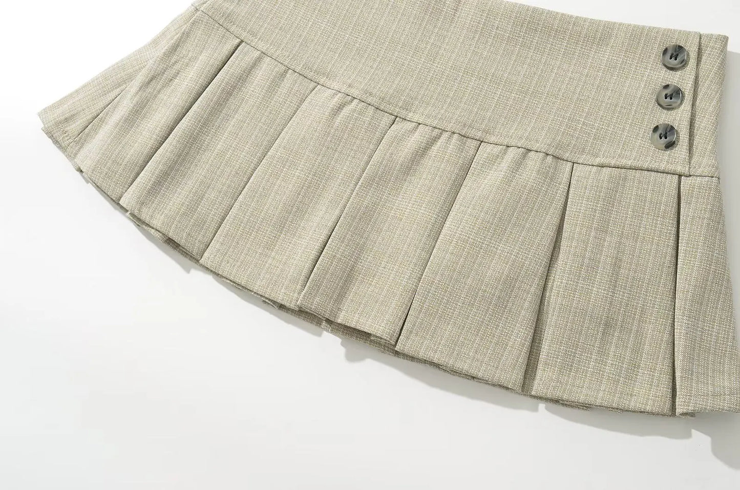 Summer mini skirts woman vintage clothes elegant skirts for women y2k clothes skirts pleated preppy skirt with shorts button up