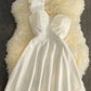 Women Black White Ruffled One Shoulder Sleeveless Mini Dress Strapless Mesh Patchwork High Waist A-line Party Dress Vestidos
