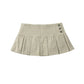 Summer mini skirts woman vintage clothes elegant skirts for women y2k clothes skirts pleated preppy skirt with shorts button up