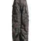 Trendy Women's Denim Workwear | Street Style Black & Grey Multi-Pocket Jeans | American Casual High-Waist Functional Design