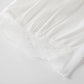 2024 New White Lace Tied Square Neck Summer T-shirts Chic Elegant Short Sleeve Tee Cotton Y2K Street Casual Bow Tie-up Top Women