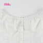 2024 New White Lace Tied Square Neck Summer T-shirts Chic Elegant Short Sleeve Tee Cotton Y2K Street Casual Bow Tie-up Top Women