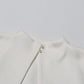 TWOTWINSTYLE Detachable Cloak Elegant Dresses For Women Square Collar Sleeveless High Waist Hit Color Split Dress Female Fashion