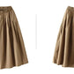 Max LuLu Japan Style Summer Streetwear Fashion Women Khaki A-Line Skirts Ladies Elastic Casual Long Skirt Girls Vintage Clothes