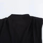 TRAFZA Vintage Chic Women Solid Asymmetric O-Neck Zipper Sleeveless Cross Folds Top Fashion 2025 Streetwear Padded Shoulder Top