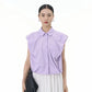 2024 Summer New Plus Size Women's Loose Fit Slimming Sleeveless Short Sleeve Shirt Cropped Trendy Cool Clothing