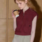 VIMLY Women's Commuter Vest Coat 2025 Summer Simple Fashion Sleeveless Zipper Lapel Neck Vest Coat Female Casual Short Waistcoat