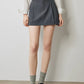 TOYOUTH Women Mini Skirt Pants 2024 Autumn New High Waisted A Line Suit Pants Skirt