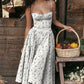 Women's French Style Long Dress with Solid/Floral/Checkered Multi Color Options Knee-Length Dress 2025 New Arrival