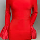 STOCK Shining Diamonds Neck Flare Sleeve Black Long Bandage Dress Elegant Woman Evening Party Dress Cocktail Party Outfit