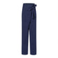 Women Solid Color Elastic Binding Foot Casual Pocket Pants Summer 2024 Elegant Lady Cotton Line High Wasit Women Pants