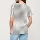 Wolfeel Summer Short Sleeve Striped T-Shirts Women Knitted Basic Casual Tops Female Cozy Loose Cotton Tees