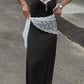 Talenza Black Lace Long Dress Women Fashion Polka Dot Printed Sleeveless Halter Dress Summer Sexy High Waist Party Evening Dress