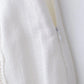 TRAFZA Women Fashion O-Neck Crocheting Details White Skirt Suit Short-sleeve Blouse+Side Zipper White Pleated Midi Se Long Skirt