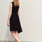 Amii Minimalism 2024 Summer New Sleeveless Small Black Dress Short Slim Half-high Neck Fashion Female Dresses for Women 12452052