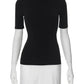 Tossy Summer Female Contrast Mini Dress Casual High Waist Short Sleeve Sexy Skinny Patchwork Bodycon Dress Women's Mini Dress