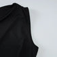Talenza Black One Shoulder Mini Dress Fashion Hot Girls Sexy Sleeveless Patchwork Bandage Short Dresses Women New Tight Dresses