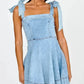Elegant Commuter Fashionable Strapless Denim Women's Dress New Summer 2025 Quality Clothing Sleeveless Other Patterns