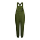 Women'S Jumpsuits Summer Fashion Casual Loose Wide Leg Jumpsuits Solid Color Insert Pockets Retro Button Strap Jumpsuits
