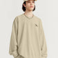 INFLATION Spring Oversized Tracksuit Sportswear Unisex Pique Fabric Embroidery Long Sleeve Tees and Shorts Set