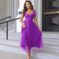 Elegant Classic Gown Women's Double Layer Mesh Lining Corset Skirt High End Fashion Fairy Kimono For Special Occasions